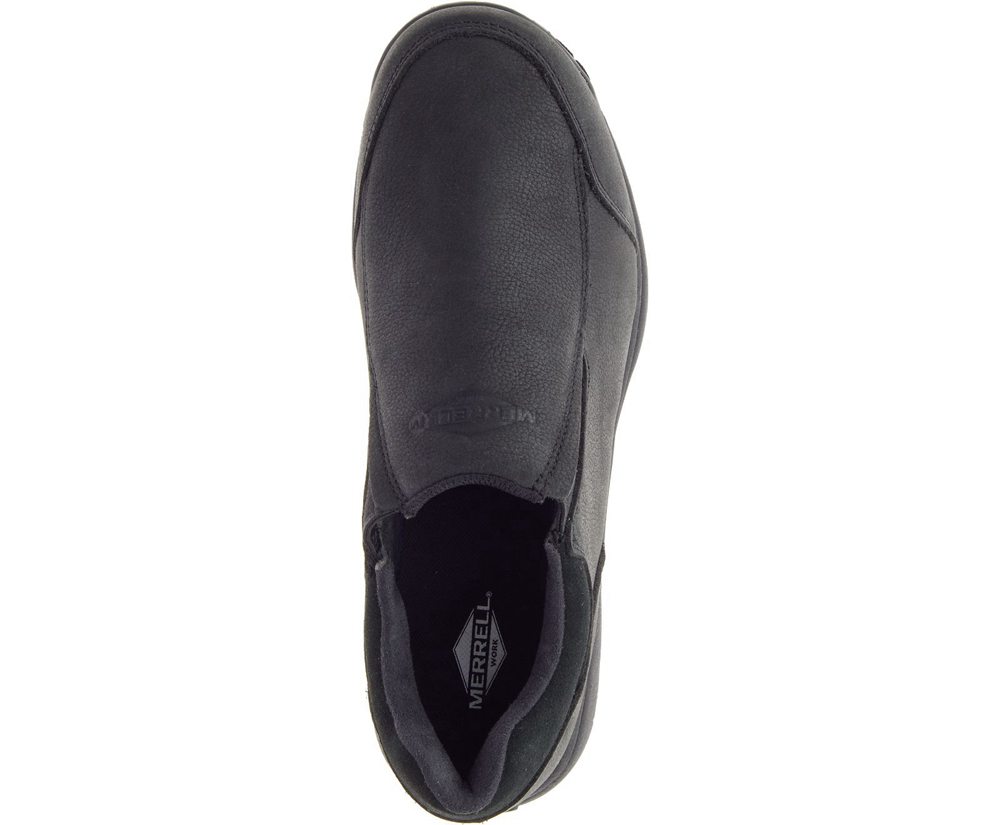 Slip On Homem - Merrell Sutton Moc Ac+ Pro - Pretas - TKJ734982